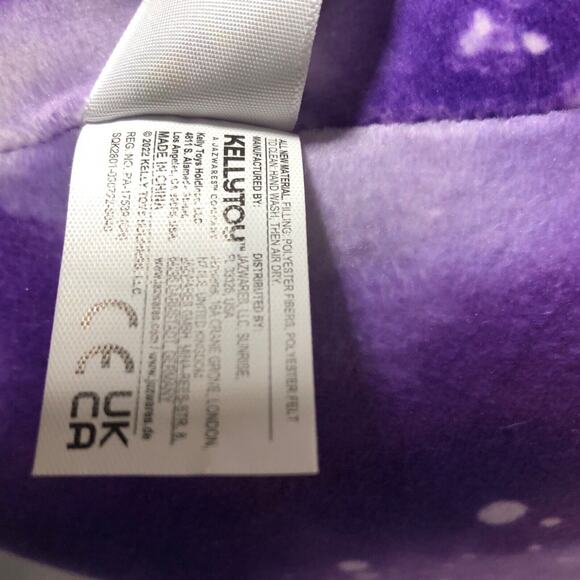 Squishmallow 11" Easton Lantern Anglerfish 1379 Soft Purple Sea Splash Plush NWT - Picture 5 of 9